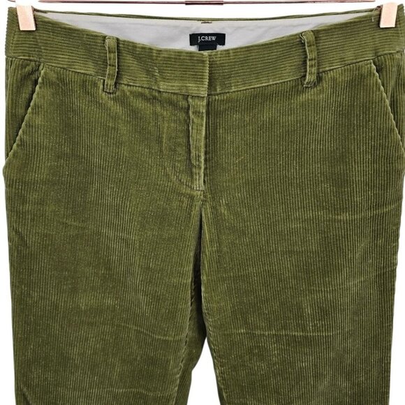 J. Crew Womens 8T Vintage Y2K Green Corduroy Flare Pants - Picture 2 of 16